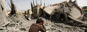 photo de destruction au Yémen