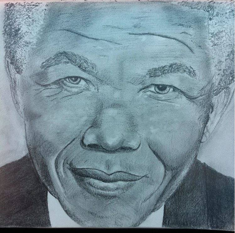 Nelson Mandela par Pauline Costa, artiste Corse